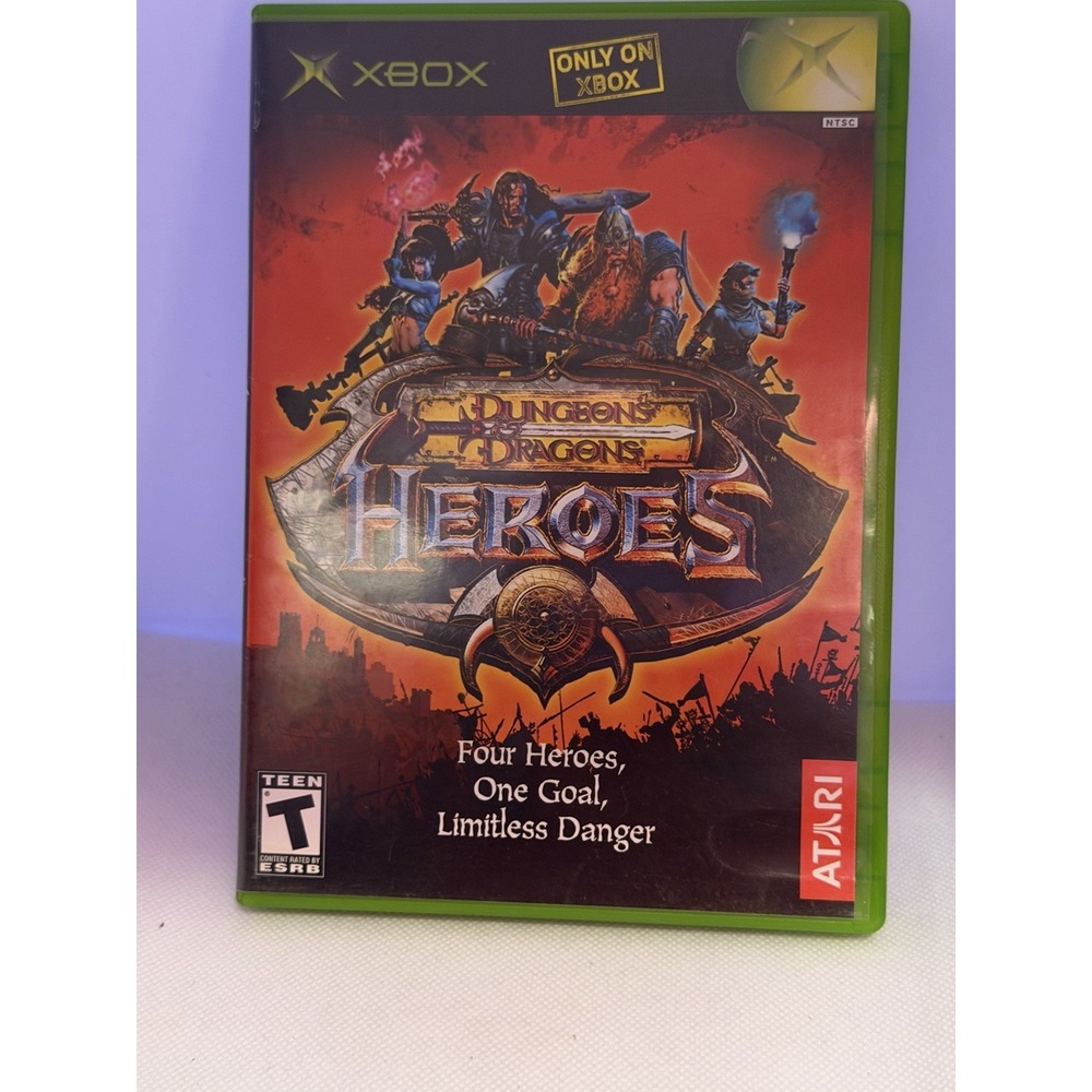 Dungeons & Dragons Heroes (Microsoft Xbox, 2003) CIB Complete W/ Manual - CLEAN